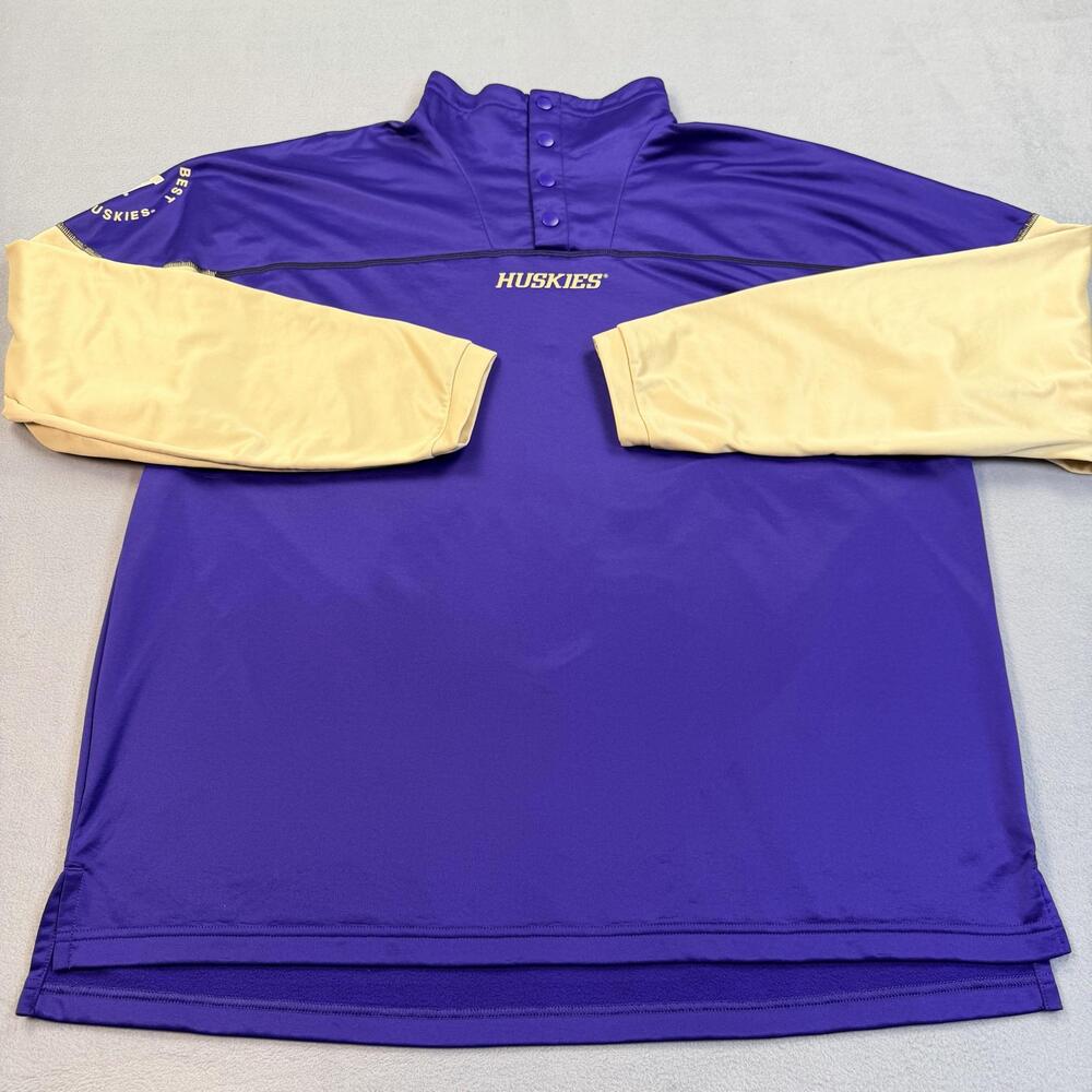 Washington Huskies Sweatshirt Mens XL Purple NCAA College Adidas AEROREADY